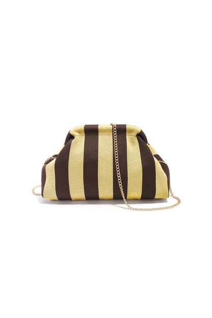 Borse a tracolla a righe in poliestere con accessori