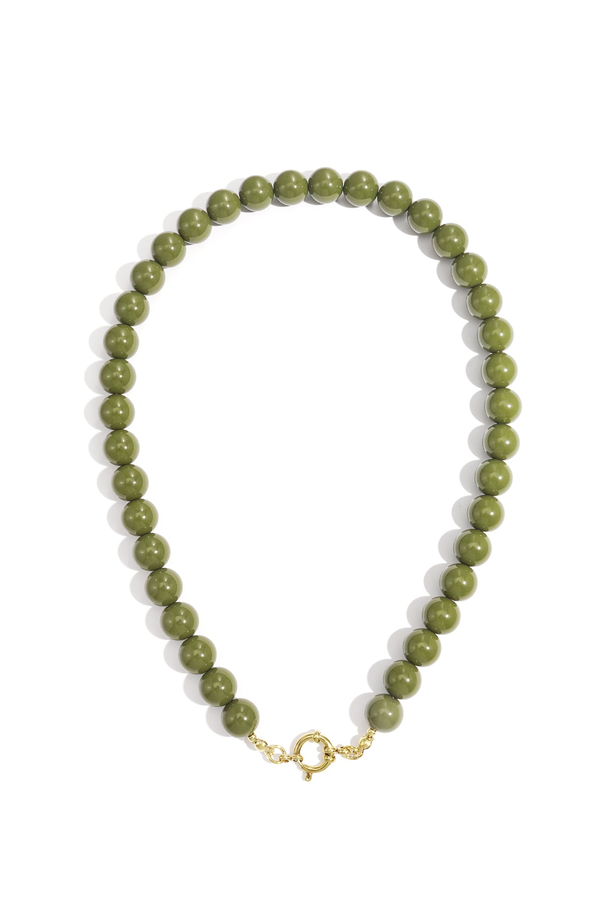 Collana di perline con chiusura frontale - 12 mm