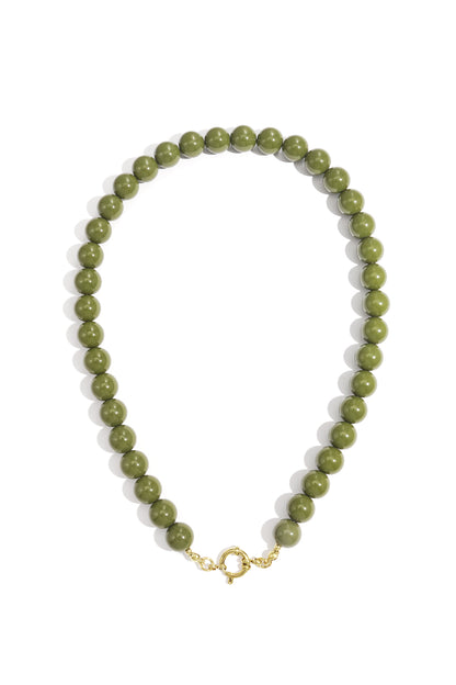 Collana di perline con chiusura frontale - 12 mm