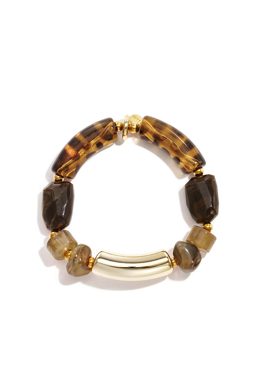 Braccialetti con perline acriliche, perline semplici, serie Simple Daily, gioielli da donna