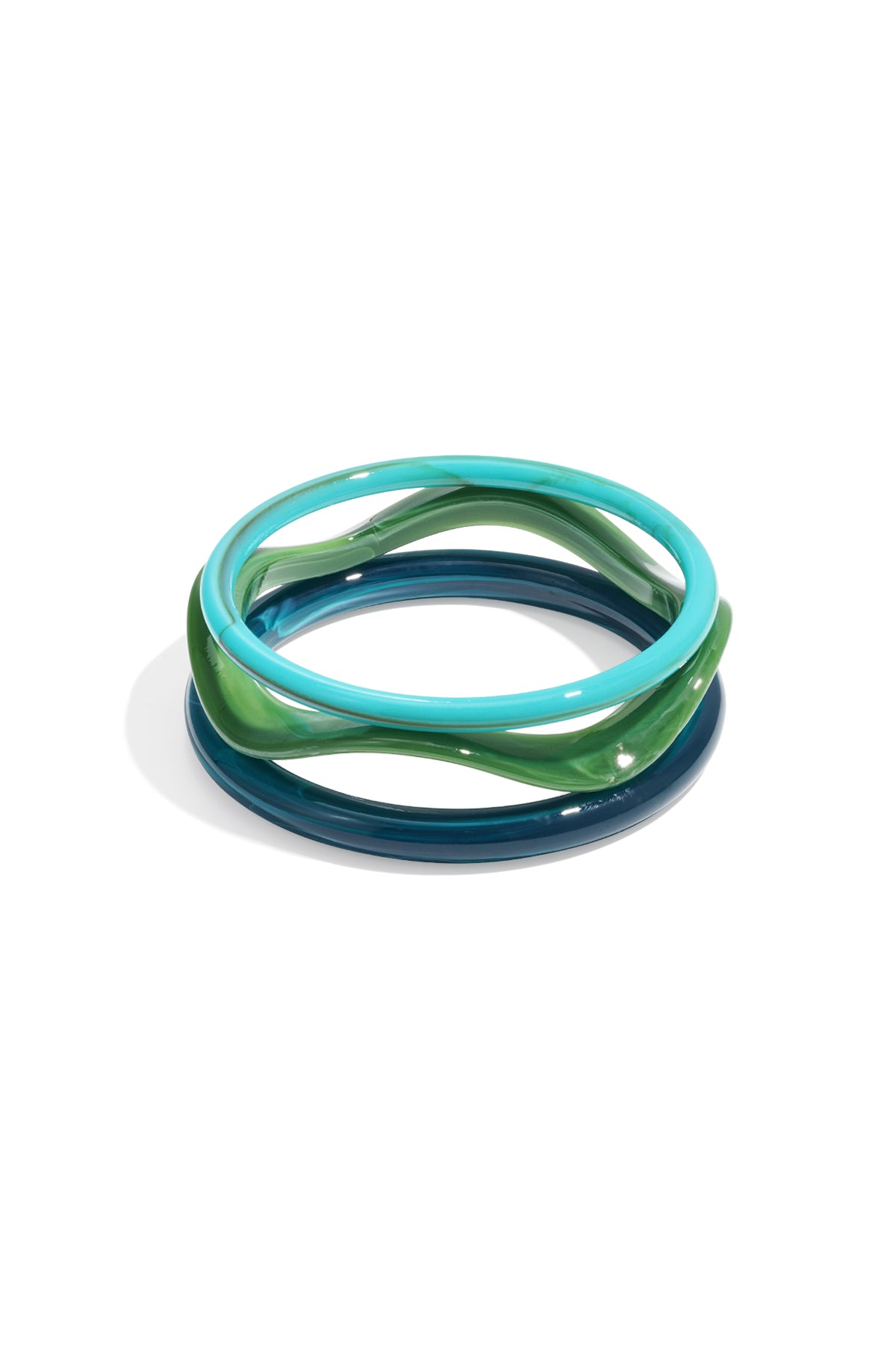 Braccialetti in acrilico tinta unita casual quotidiani semplici serie gioielli da donna