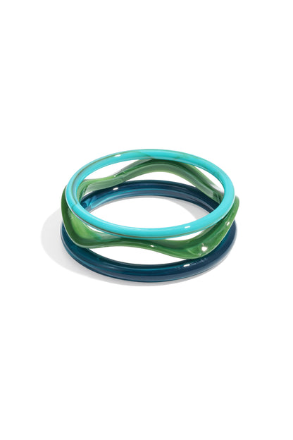 Braccialetti in acrilico tinta unita casual quotidiani semplici serie gioielli da donna