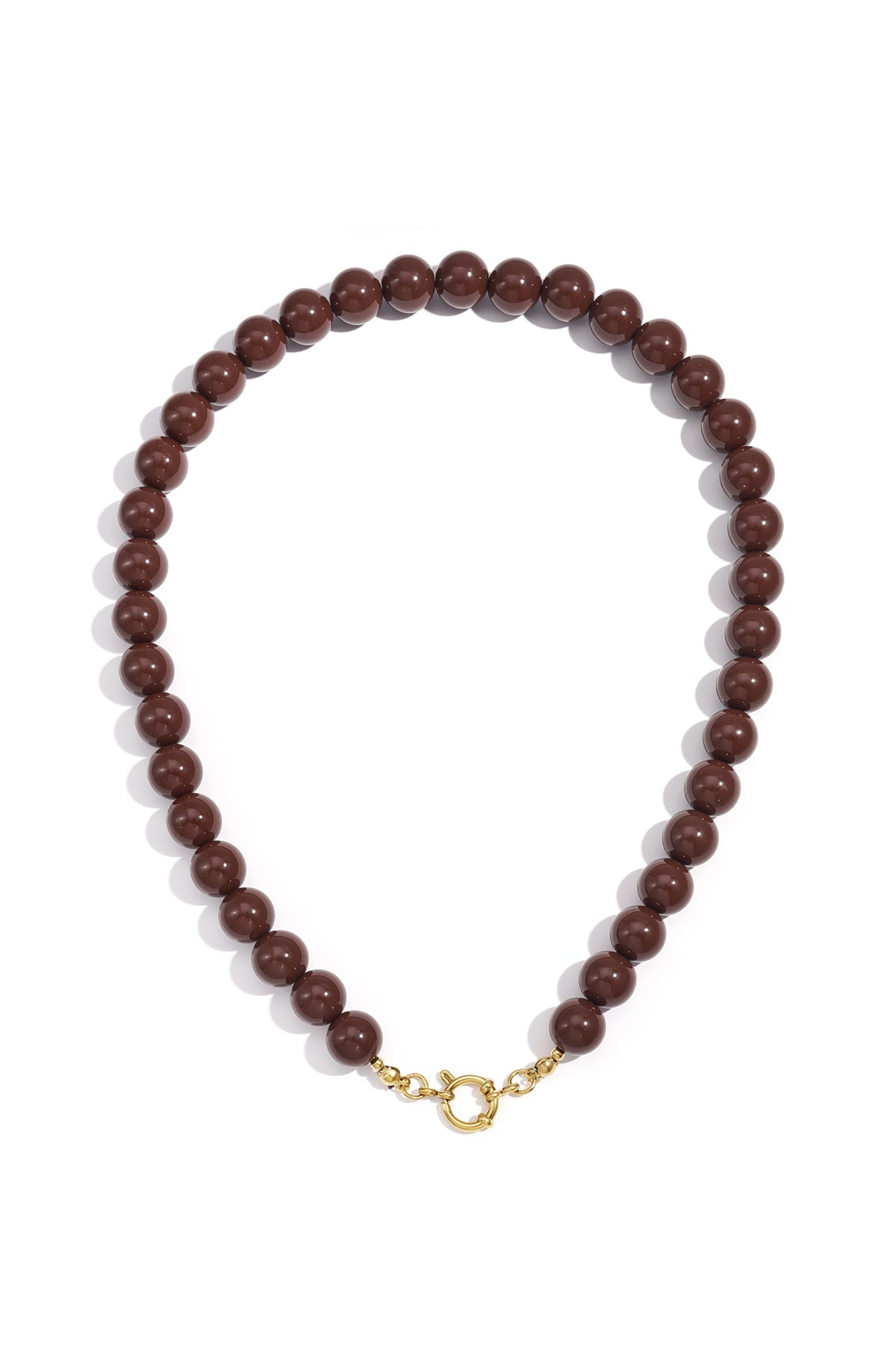 Collana di perline con chiusura frontale - 12 mm