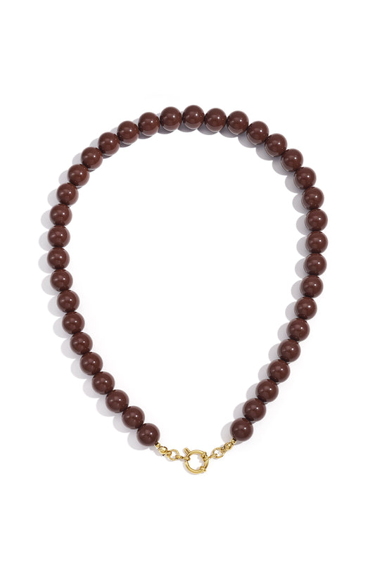 Collana di perline con chiusura frontale - 12 mm