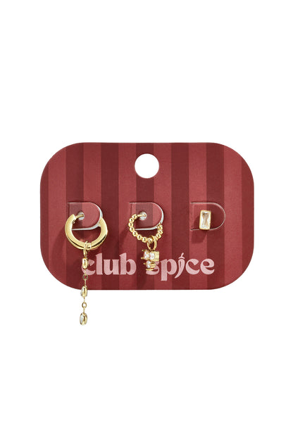 Set di orecchini in acciaio inossidabile, modello Circle Simple, serie Daily Simple, gioielli da donna