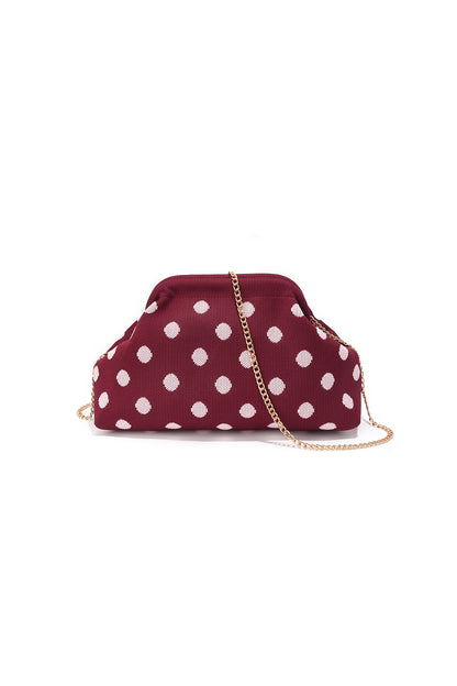 Borse a tracolla a pois in poliestere, accessori