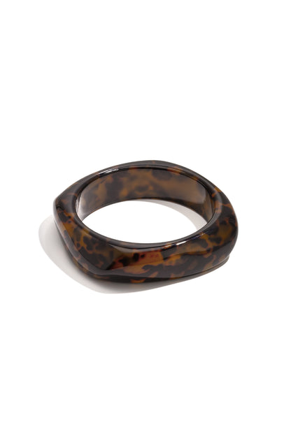 Bracciali rigidi in resina con stampa leopardata, serie Classic Daily Simple, gioielli da donna