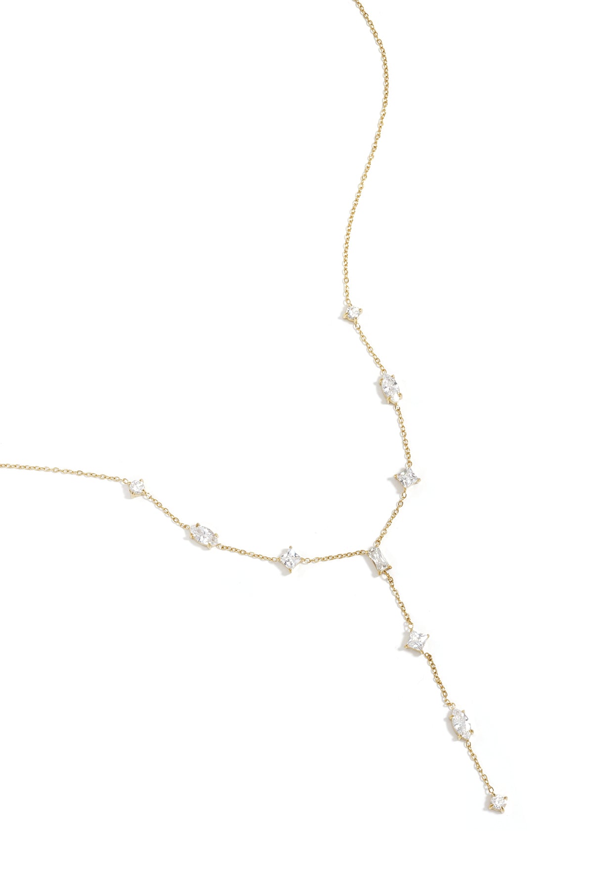 Collana a Y con pietre