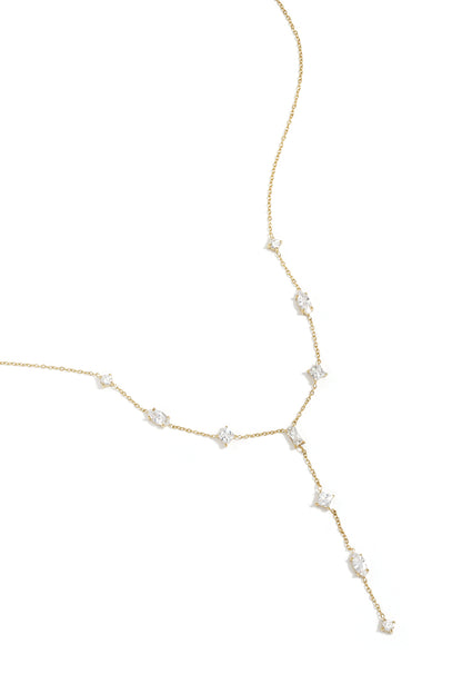 Collana a Y con pietre