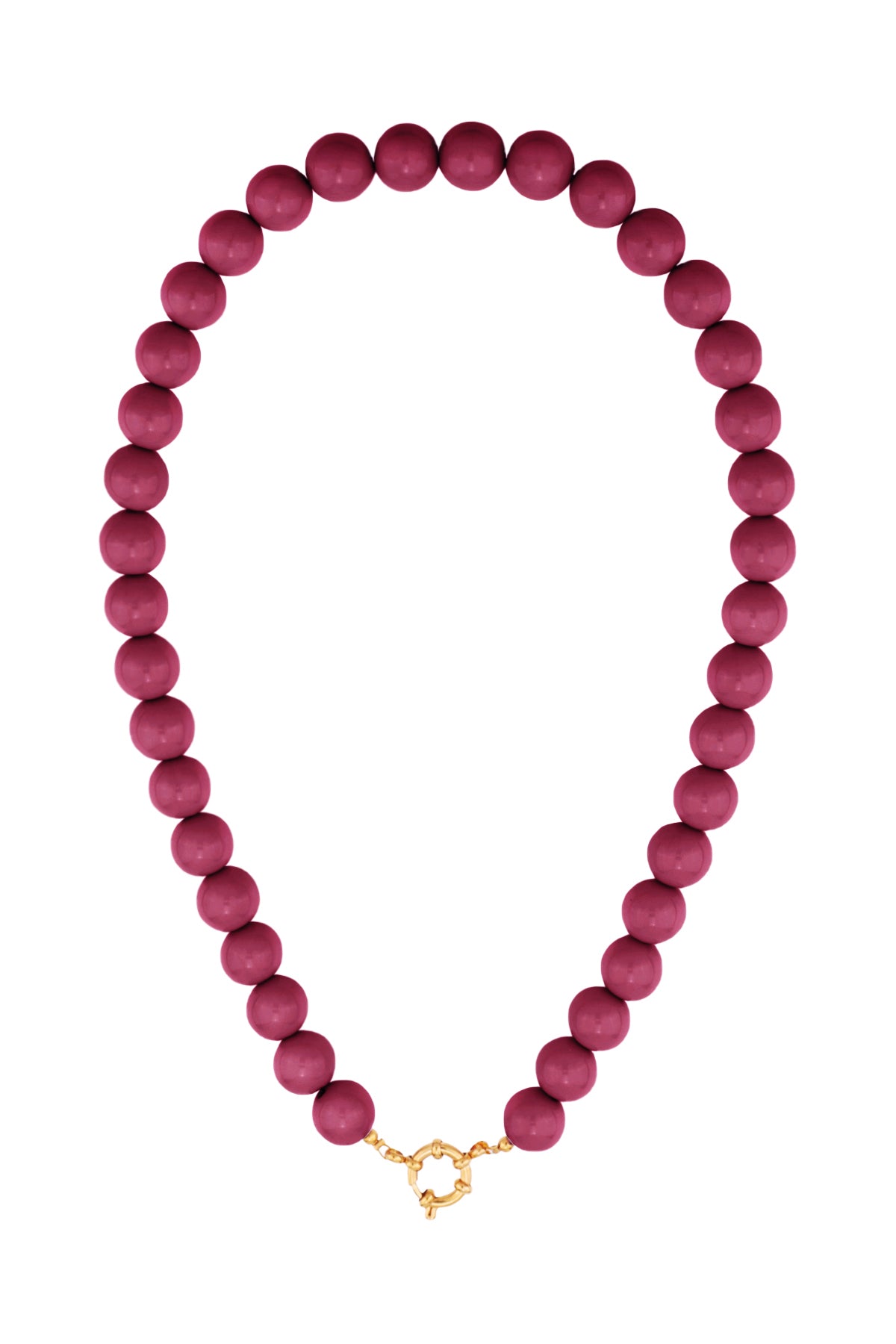 Collana di perline con chiusura frontale - 12 mm