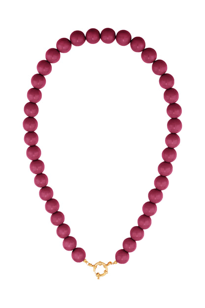 Collana di perline con chiusura frontale - 12 mm
