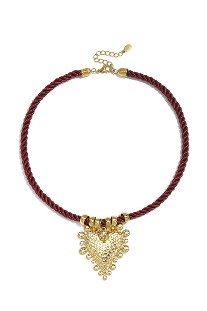 Collane intrecciate in acciaio inossidabile con cuore, serie Simple Daily Simple, gioielli da donna