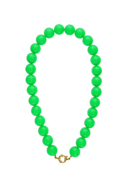 Collana con perle grandi e chiusura frontale-15mm