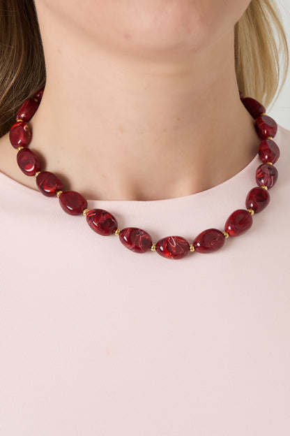 Collane di perline acriliche perline casual quotidiane-13mm*18.4mm