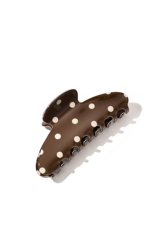 Fermagli per capelli a pois, semplici, in PVC, accessori per tutti i giorni