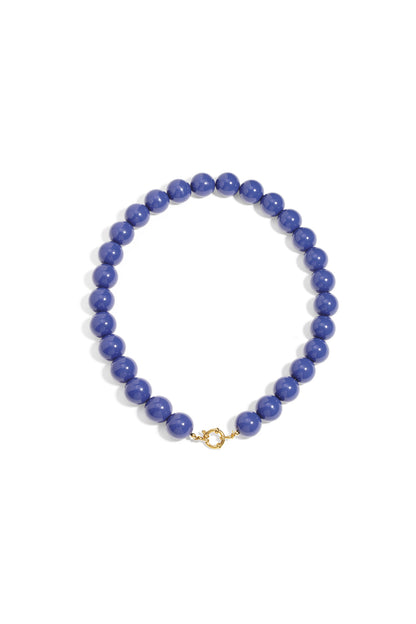Collana con perle grandi e chiusura frontale-15mm