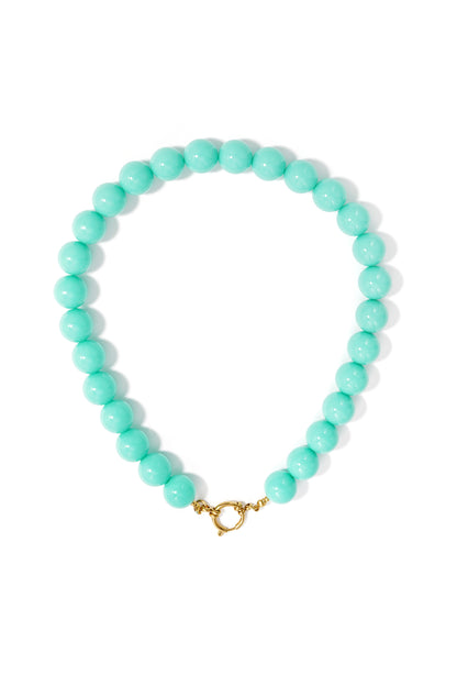 Collana con perle grandi e chiusura frontale-15mm