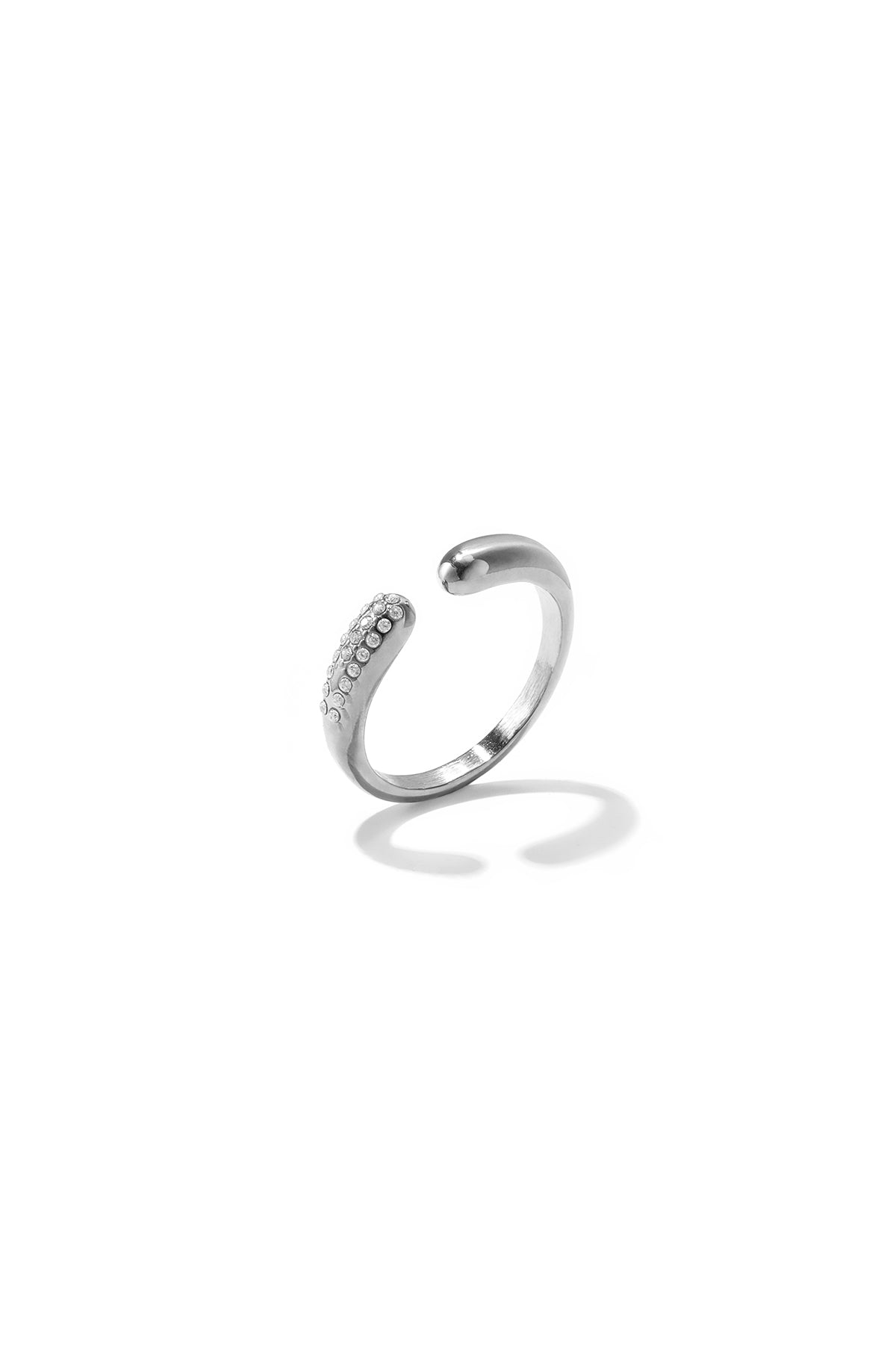 Anelli minimalisti in acciaio inossidabile placcato oro 14 carati, modello cerchio, casual, per tutti i giorni, della serie Simple, gioielli da donna.