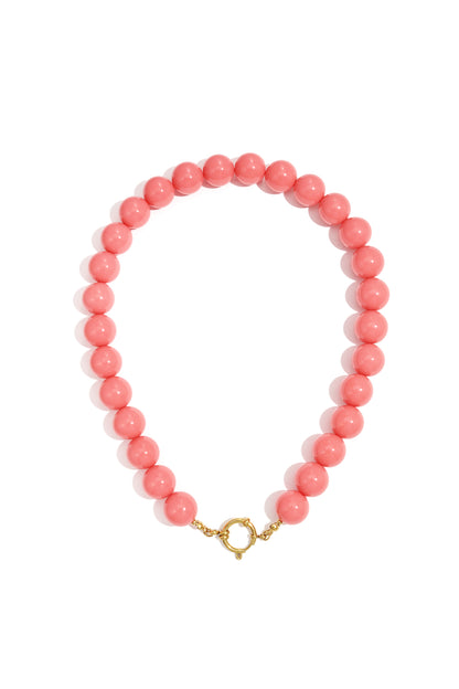 Collana con perle grandi e chiusura frontale-15mm