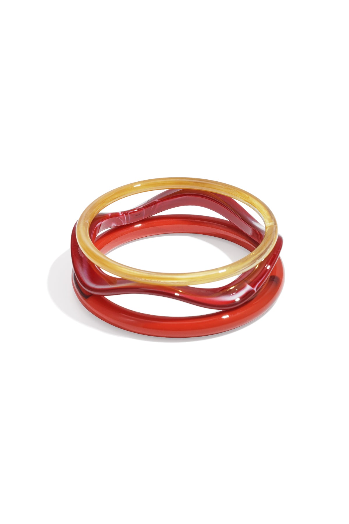 Braccialetti in acrilico tinta unita casual quotidiani semplici serie gioielli da donna