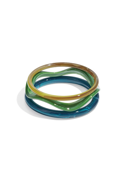 Braccialetti in acrilico tinta unita casual quotidiani semplici serie gioielli da donna