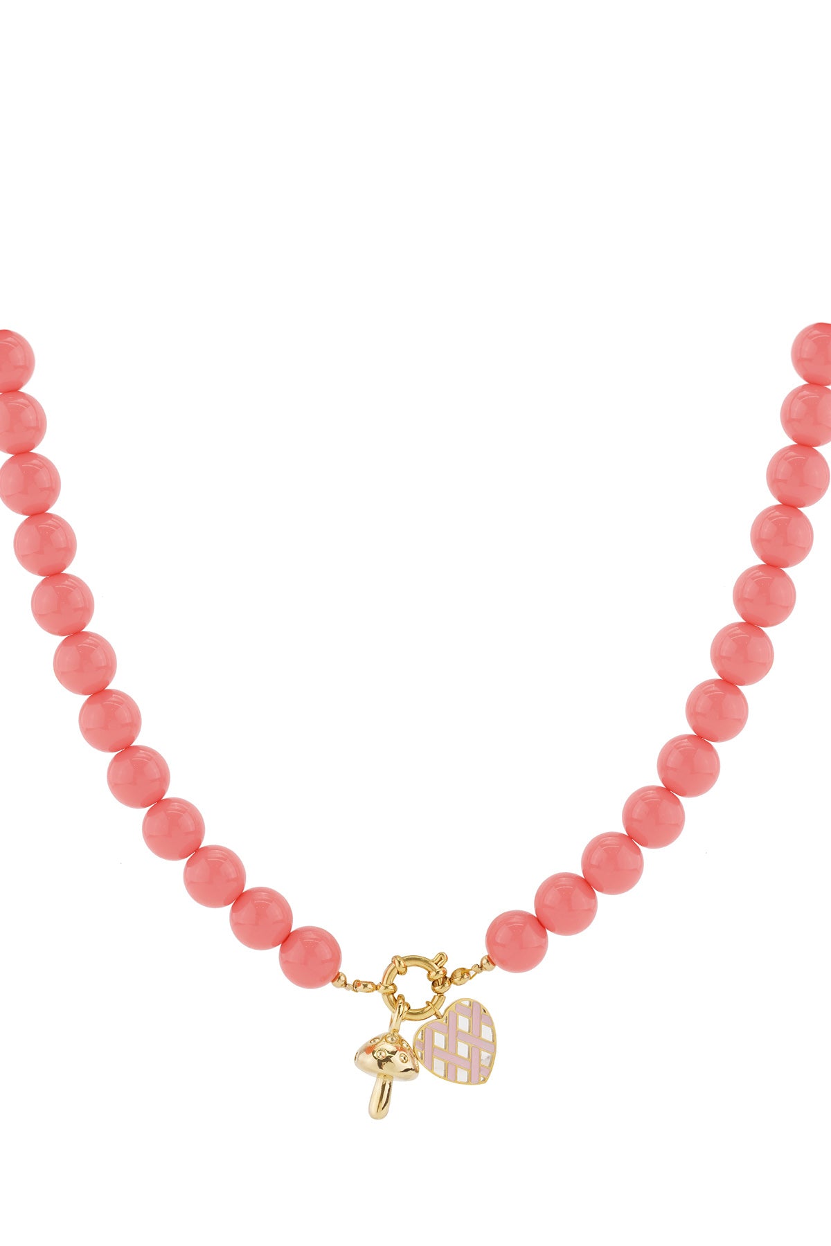 Collana di perline con chiusura frontale - 12 mm