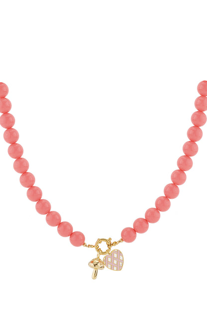 Collana di perline con chiusura frontale - 12 mm