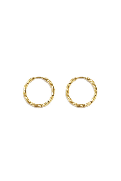 Set di orecchini in acciaio inossidabile, modello Circle Simple, serie Daily Simple, gioielli da donna