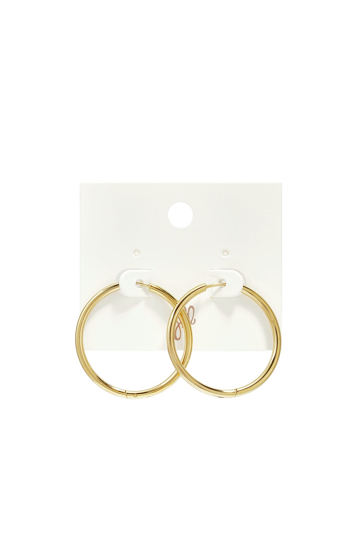 Orecchini a cerchio piccolo in acciaio inossidabile Gold Stainless Steel