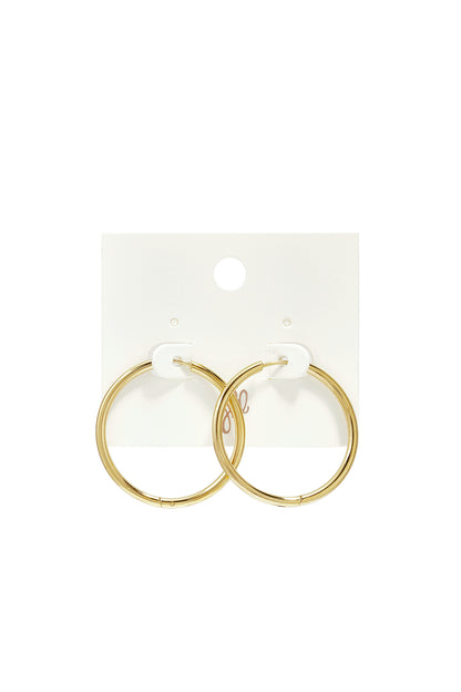 Orecchini a cerchio piccolo in acciaio inossidabile Gold Stainless Steel