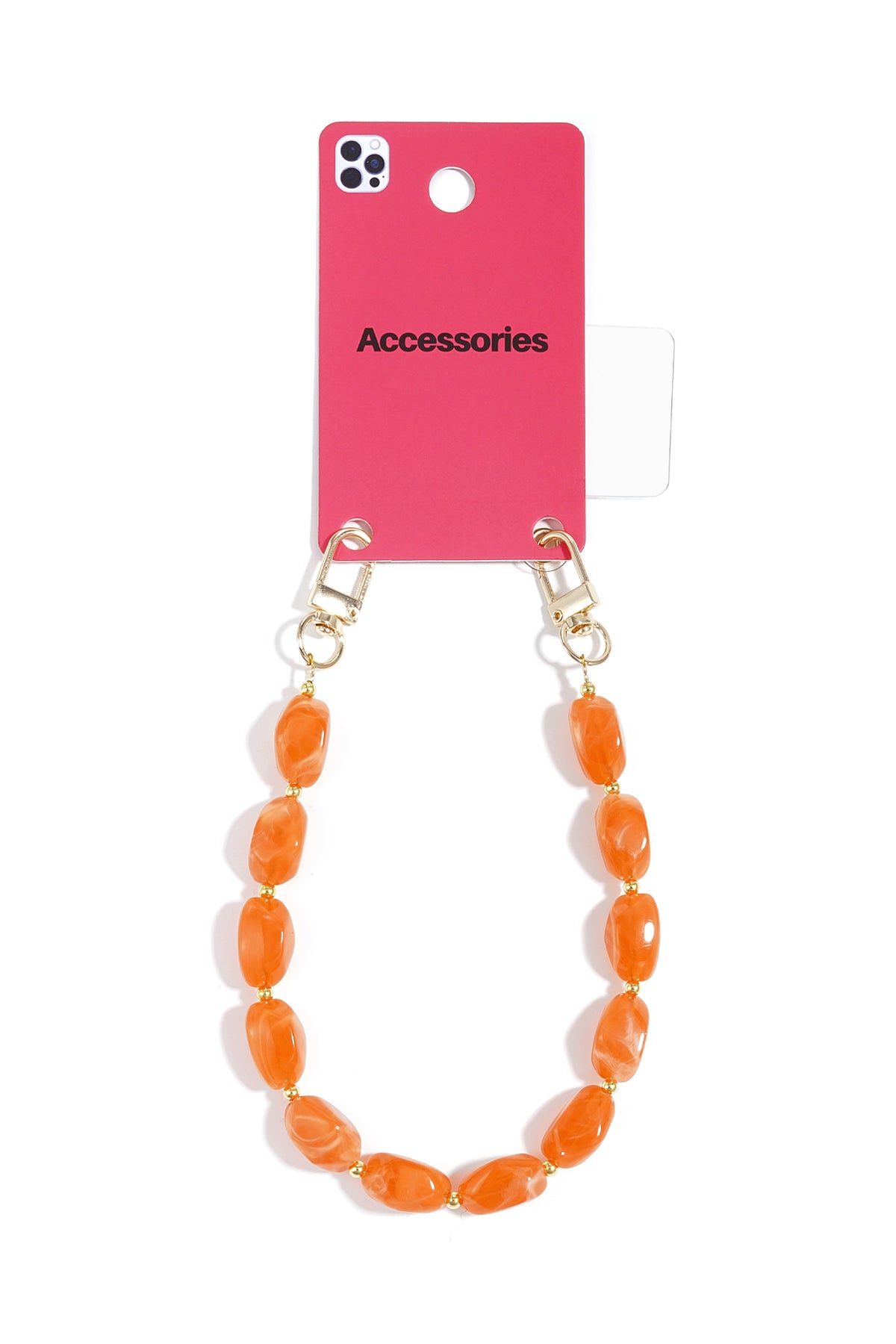 Catena per cellulare con perline, accessori casual in acrilico per tutti i giorni