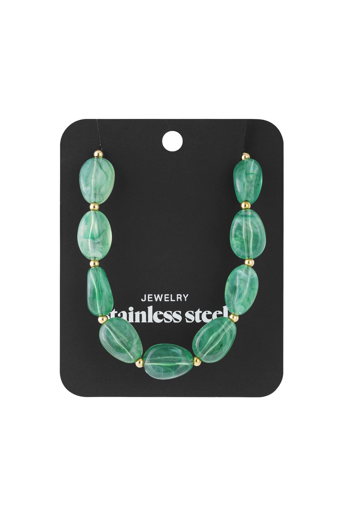 Collane di perline acriliche perline casual quotidiane-13mm*18.4mm