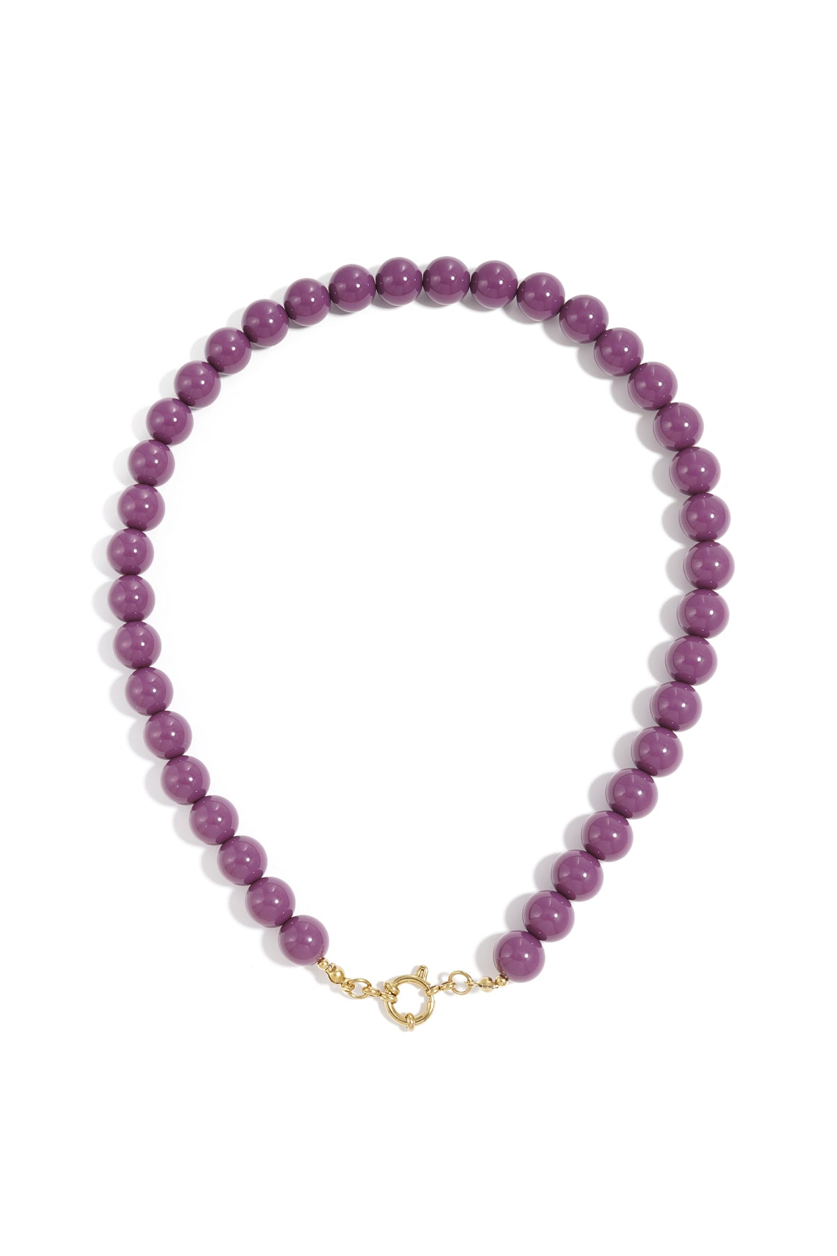Collana di perline con chiusura frontale - 12 mm