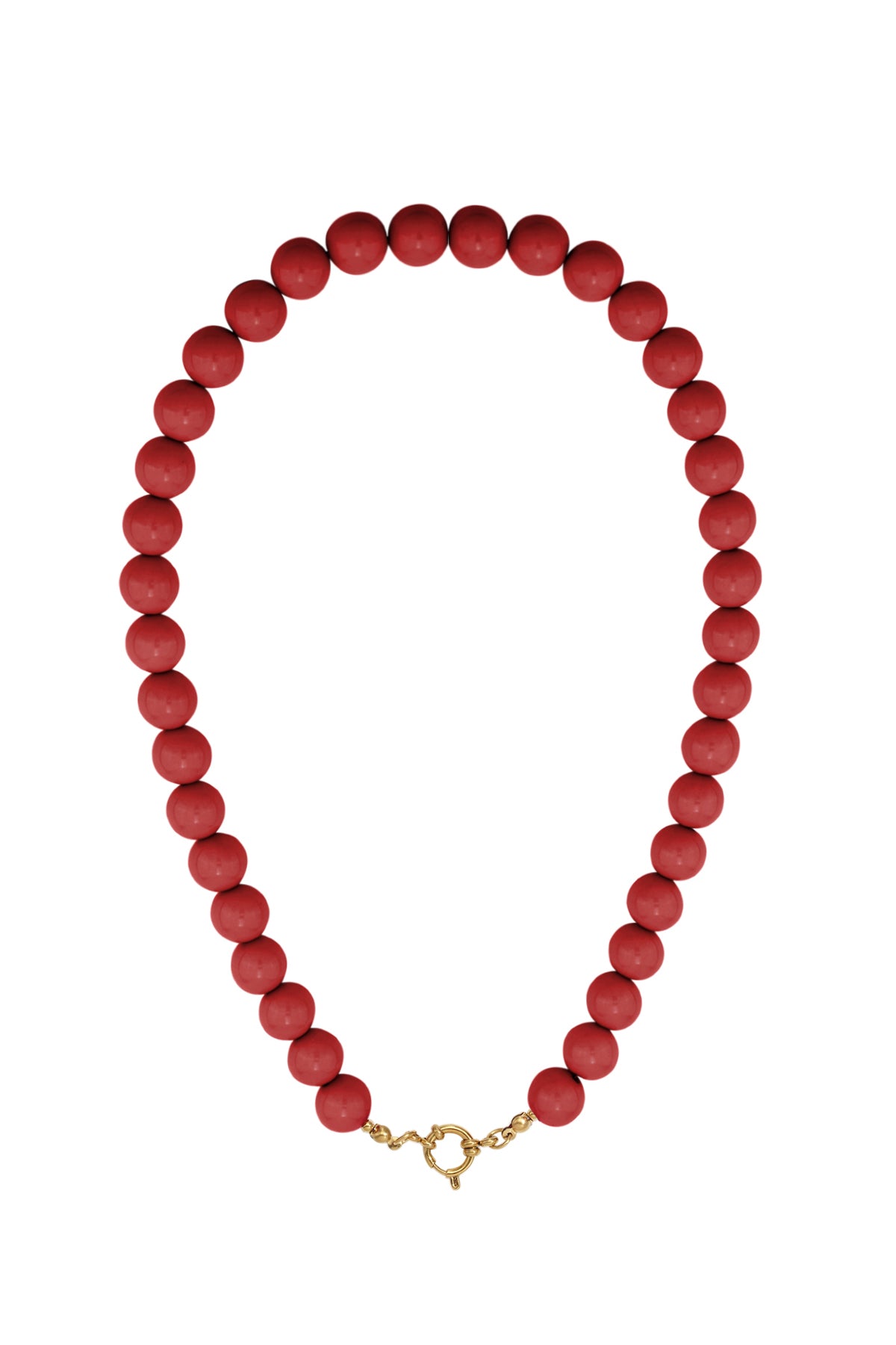 Collana di perline con chiusura frontale - 12 mm