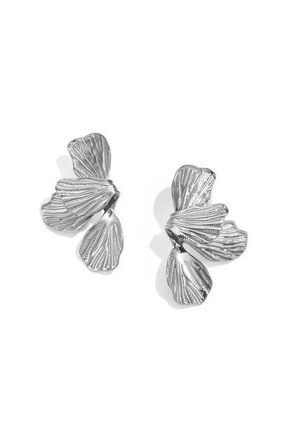 Orecchini pendenti in acciaio inossidabile a forma di fiore, serie Daily Simple, gioielli da donna