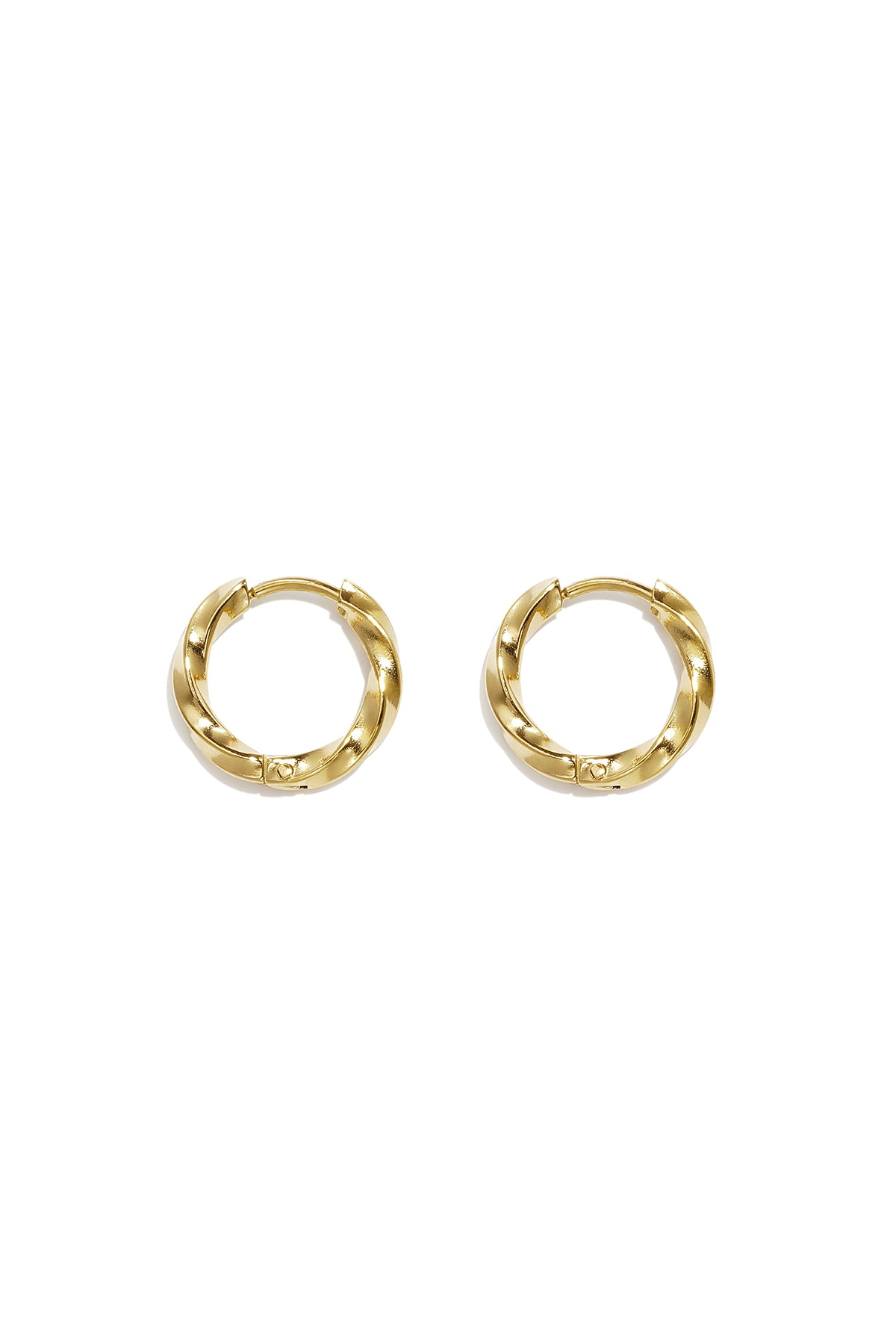 Set di orecchini in acciaio inossidabile, modello Circle Simple, serie Daily Simple, gioielli da donna