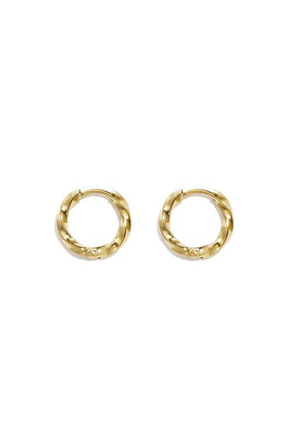Set di orecchini in acciaio inossidabile, modello Circle Simple, serie Daily Simple, gioielli da donna