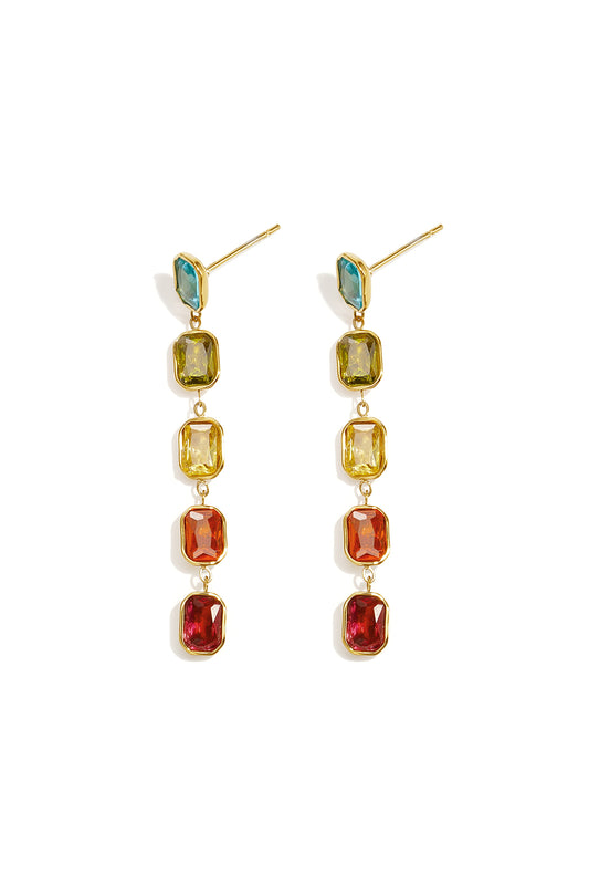 Orecchini pendenti in acciaio inossidabile, forma geometrica, eleganti, perfetti per feste e occasioni speciali, serie di lusso, gioielli da donna.